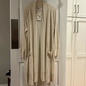 Women's Duster Cardigan - A New Day oatmeal XXL NWT